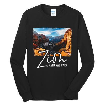 Zion National Park Utah Tourist Zion Park Tall Long Sleeve T-Shirt