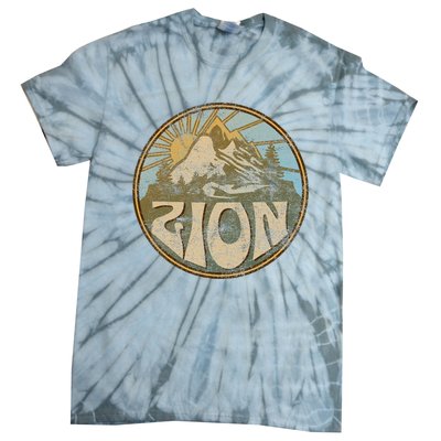 Zion National Park Utah Nature Mountains Hiking Outdoors Tie-Dye T-Shirt