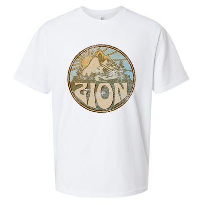 Zion National Park Utah Nature Mountains Hiking Outdoors Sueded Cloud Jersey T-Shirt