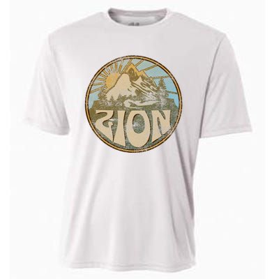 Zion National Park Utah Nature Mountains Hiking Outdoors Cooling Performance Crew T-Shirt