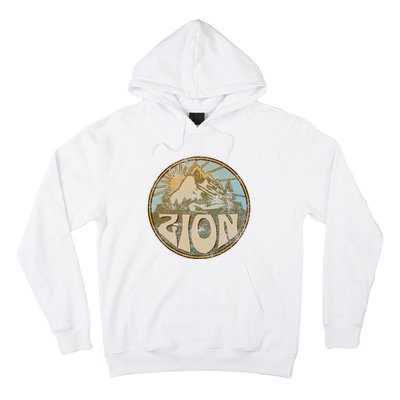 Zion National Park Utah Nature Mountains Hiking Outdoors Hoodie