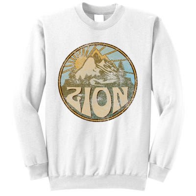 Zion National Park Utah Nature Mountains Hiking Outdoors Sweatshirt