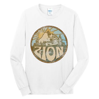 Zion National Park Utah Nature Mountains Hiking Outdoors Tall Long Sleeve T-Shirt