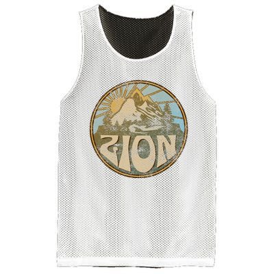 Zion National Park Utah Nature Mountains Hiking Outdoors Mesh Reversible Basketball Jersey Tank