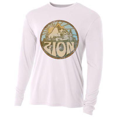 Zion National Park Utah Nature Mountains Hiking Outdoors Cooling Performance Long Sleeve Crew