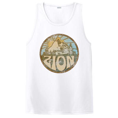 Zion National Park Utah Nature Mountains Hiking Outdoors PosiCharge Competitor Tank