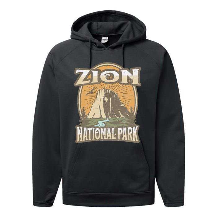 Zion National Park Performance Fleece Hoodie