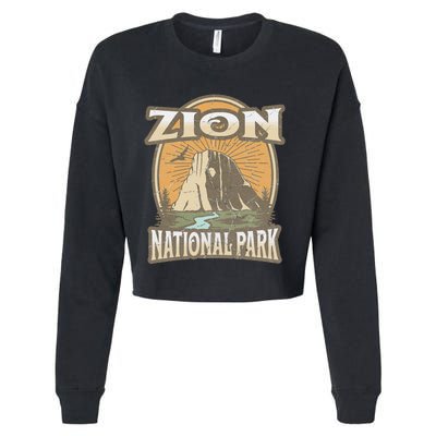 Zion National Park Cropped Pullover Crew