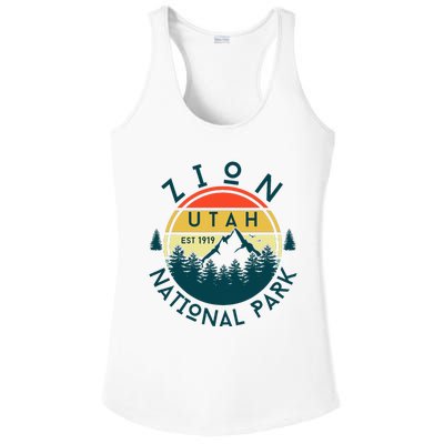 Zion National Park Utah Nature Hiking Outdoors Ladies PosiCharge Competitor Racerback Tank