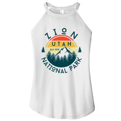 Zion National Park Utah Nature Hiking Outdoors Women's Perfect Tri Rocker Tank