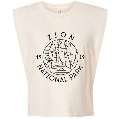 Zion National Park 1919 Utah Garment-Dyed Women's Muscle Tee