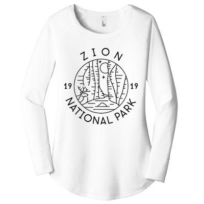 Zion National Park 1919 Utah Women's Perfect Tri Tunic Long Sleeve Shirt