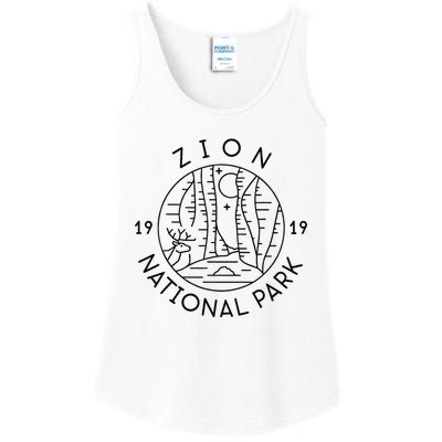 Zion National Park 1919 Utah Ladies Essential Tank