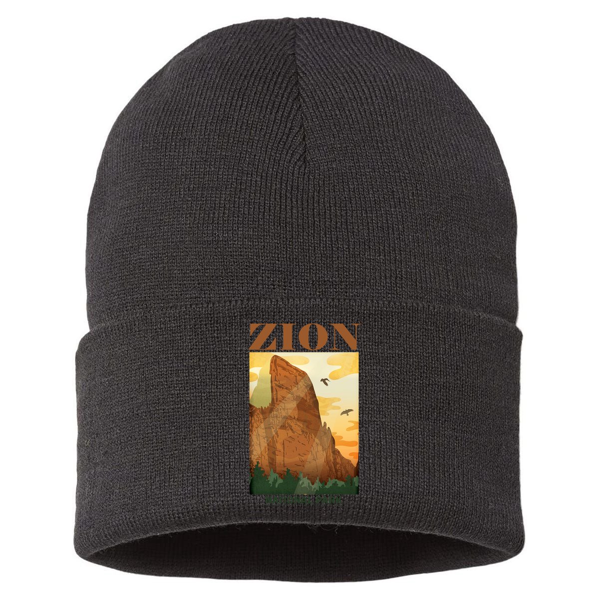 Zion National Park Vintage Sustainable Knit Beanie