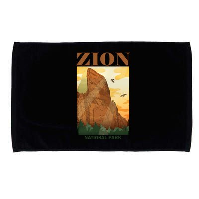 Zion National Park Vintage Microfiber Hand Towel