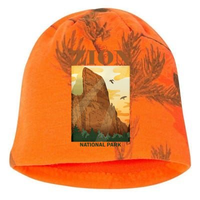 Zion National Park Vintage Kati - Camo Knit Beanie