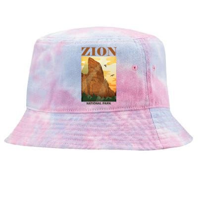 Zion National Park Vintage Tie-Dyed Bucket Hat