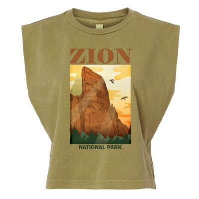 Zion National Park Vintage Garment-Dyed Women's Muscle Tee