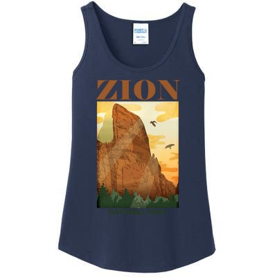 Zion National Park Vintage Ladies Essential Tank