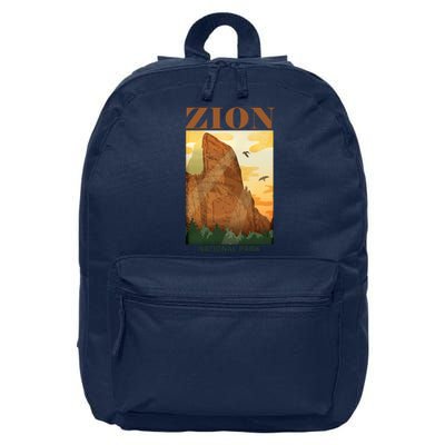 Zion National Park Vintage 16 in Basic Backpack