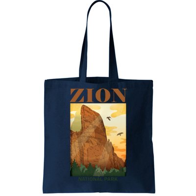 Zion National Park Vintage Tote Bag