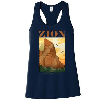 Zion National Park Vintage Women's Racerback Tank