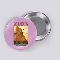 Zion National Park Vintage Button