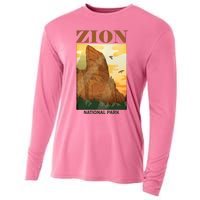 Zion National Park Vintage Cooling Performance Long Sleeve Crew