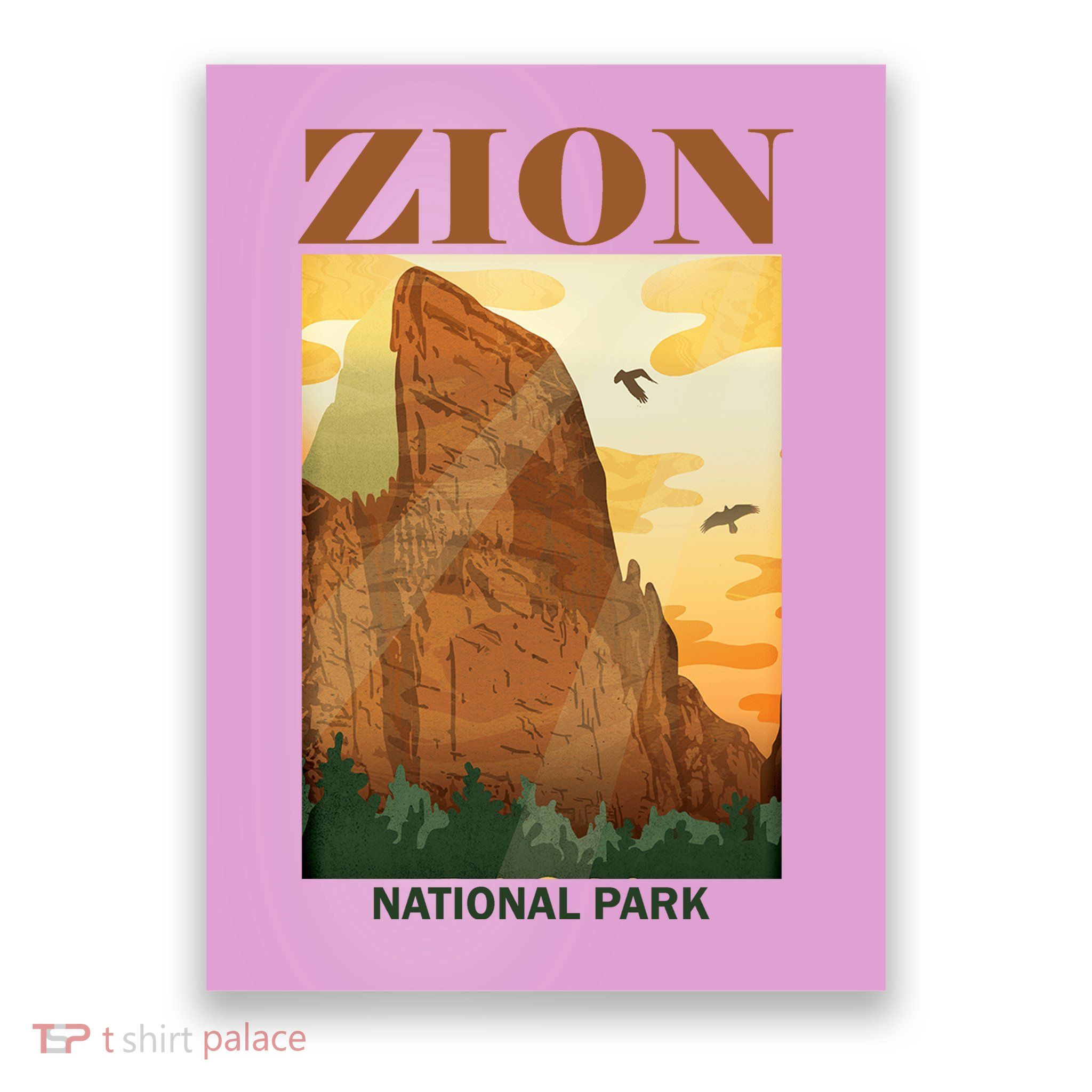 Zion National Park Vintage Poster