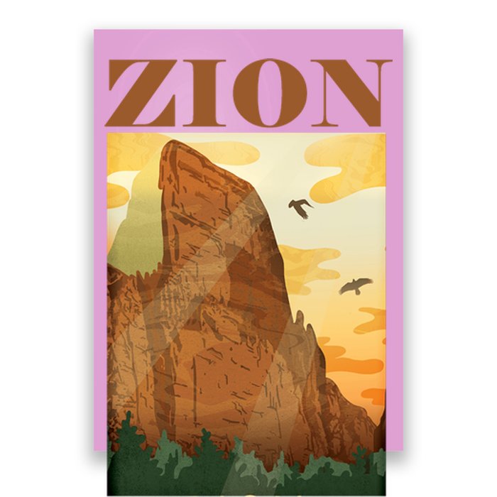 Zion National Park Vintage Poster