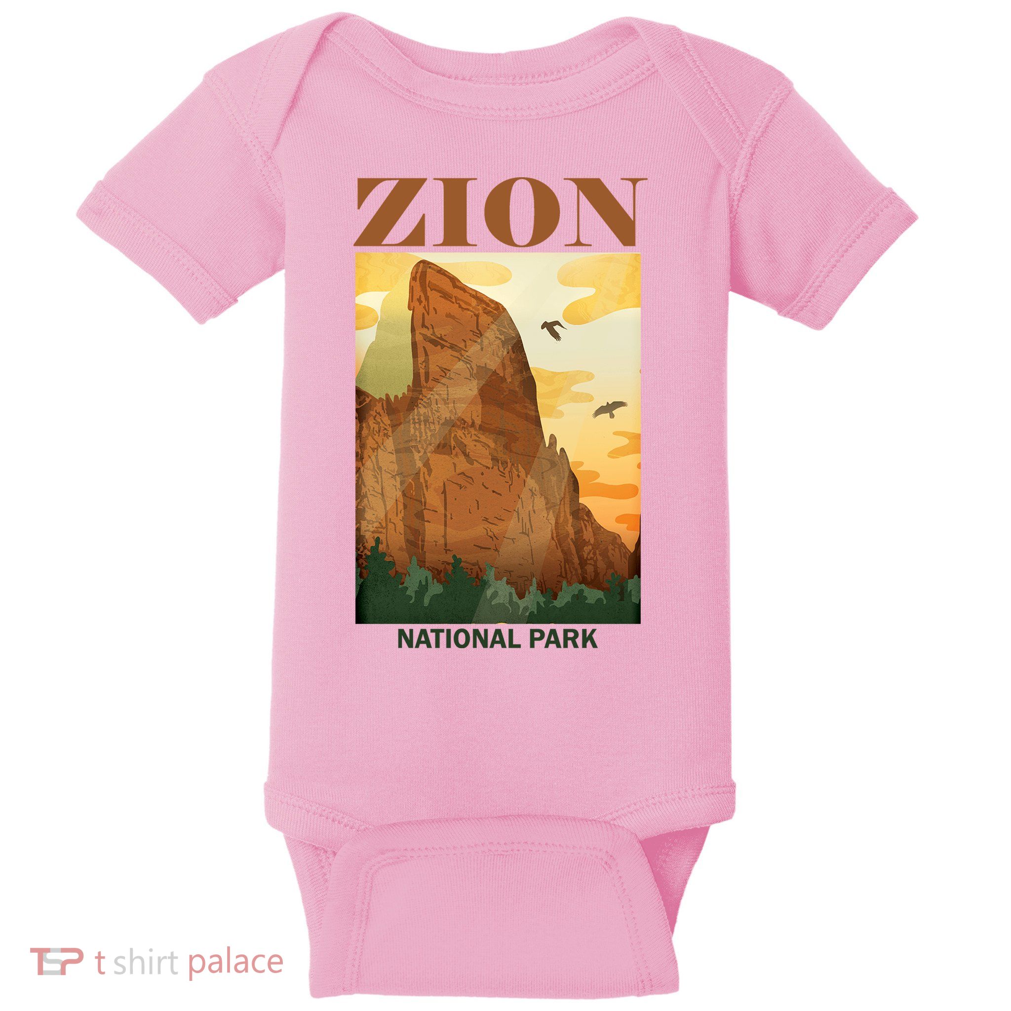 Zion National Park Vintage Baby Bodysuit