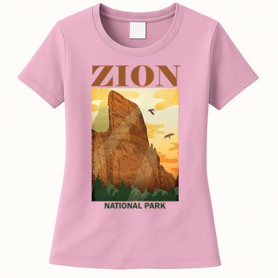 Zion National Park Vintage Womens T-Shirt