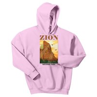 Zion National Park Vintage Kids Hoodie