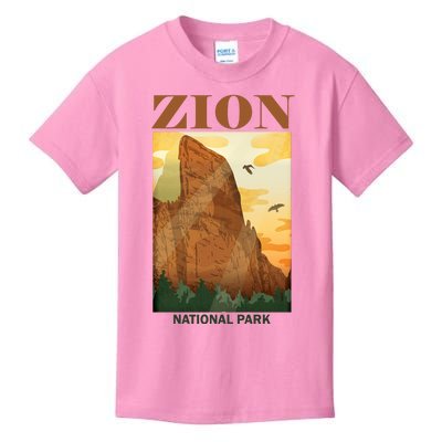 Zion National Park Vintage Kids T-Shirt