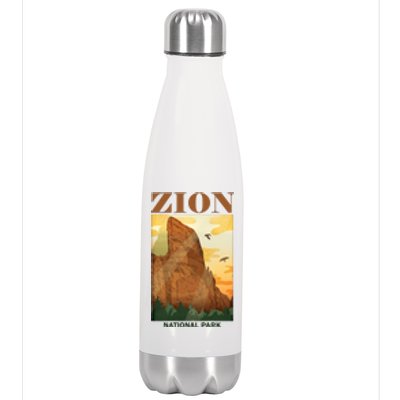 Zion National Park Vintage Stainless Steel Insulated Water Bottle