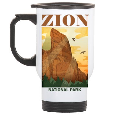 Zion National Park Vintage Stainless Steel Travel Mug