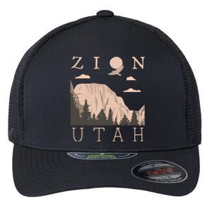 Zion National Park Hiking Adventure Flexfit Unipanel Trucker Cap