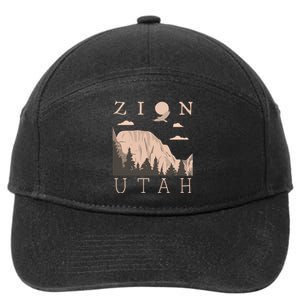 Zion National Park Hiking Adventure 7-Panel Snapback Hat