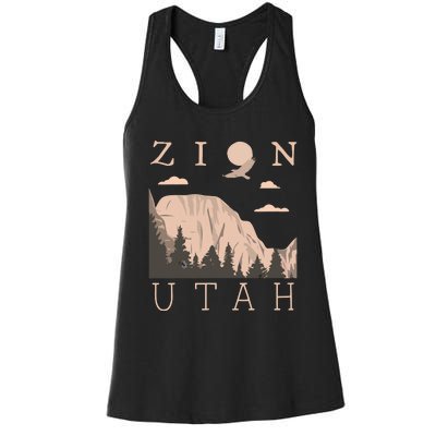 Zion National Park Hiking Adventure Women's Racerback Tank