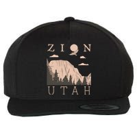 Zion National Park Hiking Adventure Wool Snapback Cap