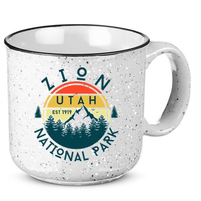 Zion National Park Utah Nature Hiking Outdoors 15oz Campfire Ceramic Mug