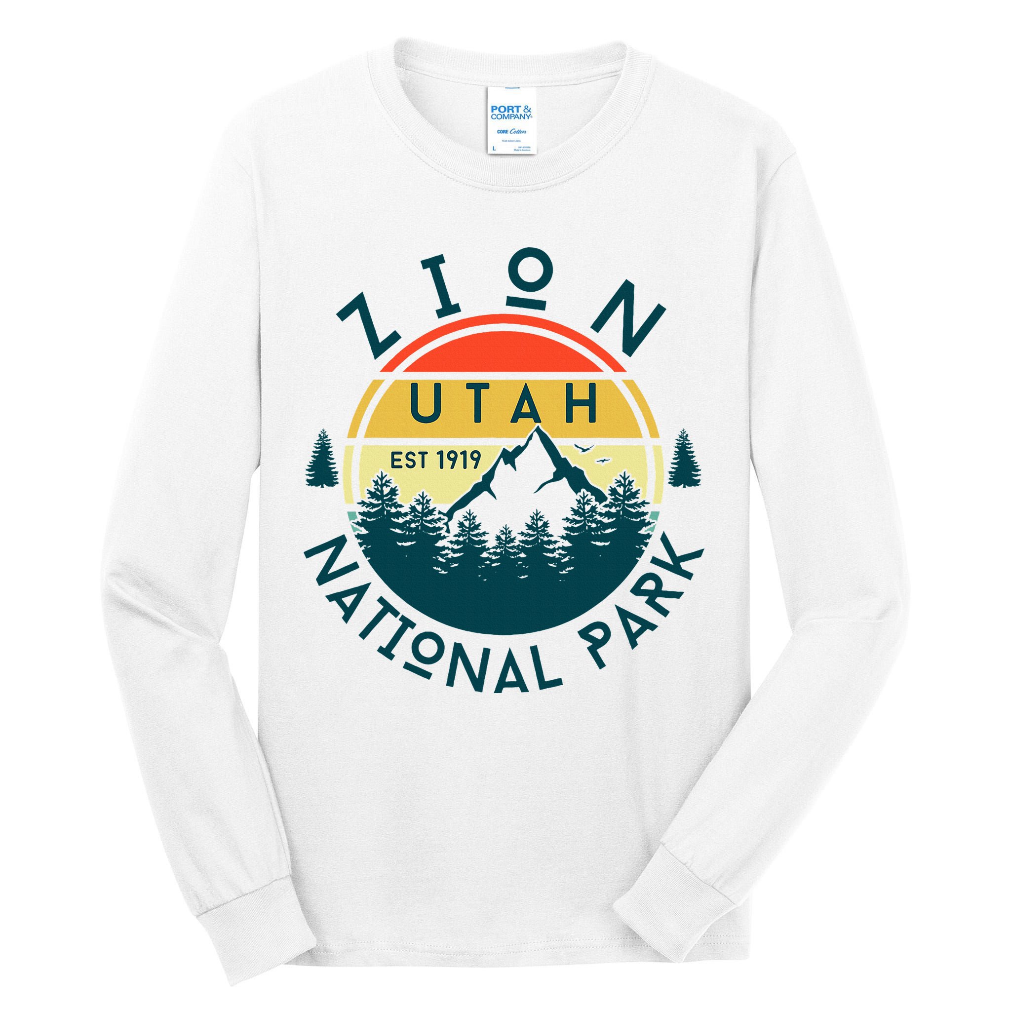 Zion National Park Utah Nature Hiking Outdoors Tall Long Sleeve T-Shirt