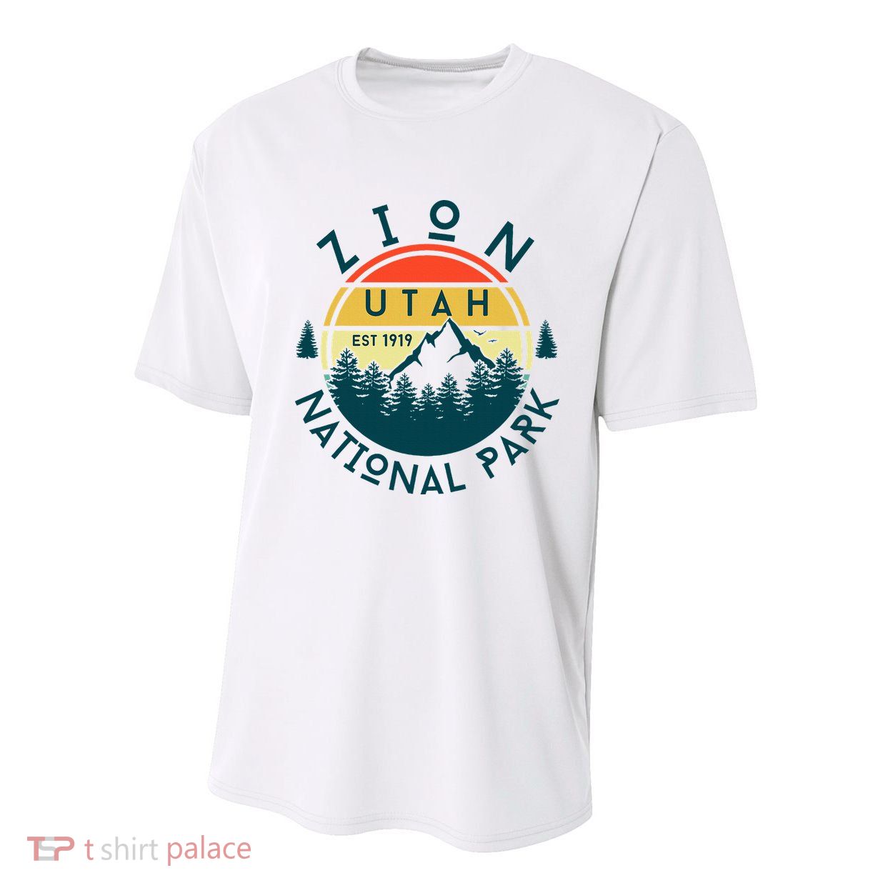 Zion National Park Utah Nature Hiking Outdoors Youth Performance Sprint T-Shirt