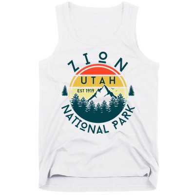 Zion National Park Utah Nature Hiking Outdoors Tank Top