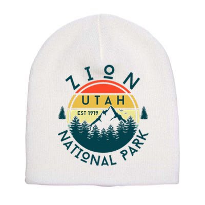 Zion National Park Utah Nature Hiking Outdoors Short Acrylic Beanie