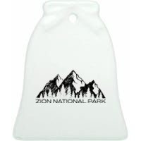 Zion National Park Cool Zion Utah Souvenir Ceramic Bell Ornament