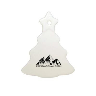 Zion National Park Cool Zion Utah Souvenir Ceramic Tree Ornament