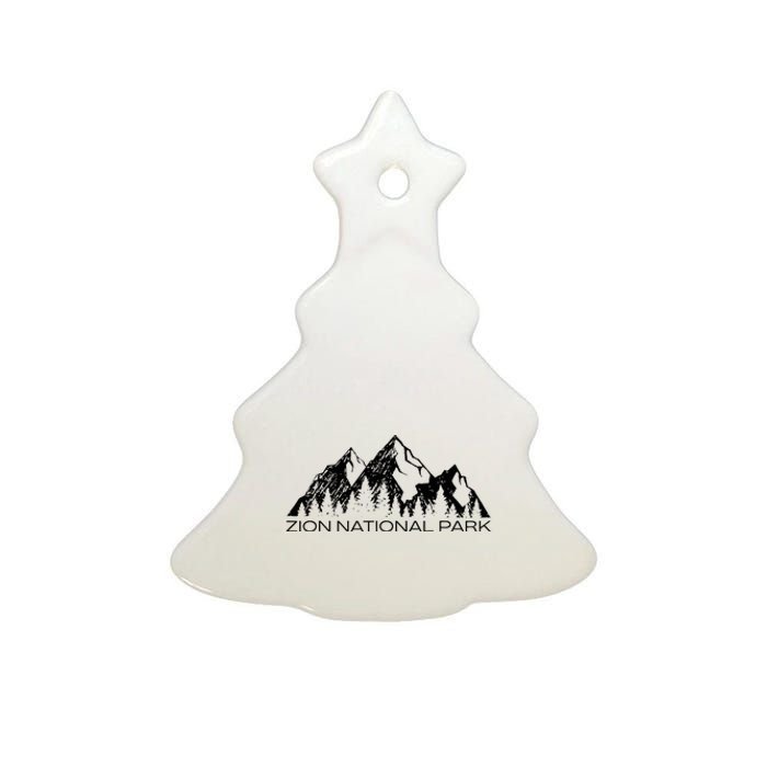 Zion National Park Cool Zion Utah Souvenir Ceramic Tree Ornament