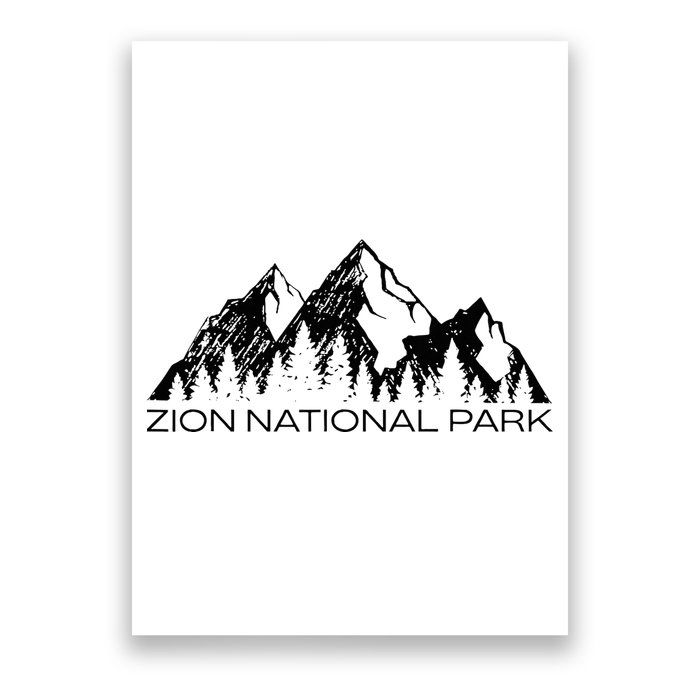 Zion National Park Cool Zion Utah Souvenir Poster