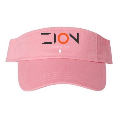 Zion National Park Utah Tonal Retro Valucap Bio-Washed Visor